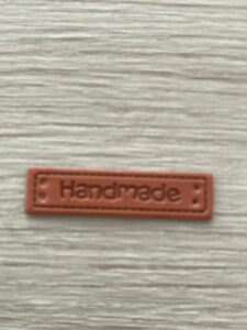 Leather look label handmade - 2.006