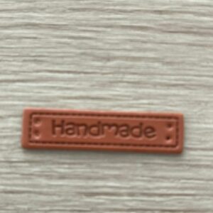 Leather look label handmade - 2.006