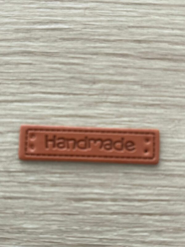 Leather look label handmade - 2.006
