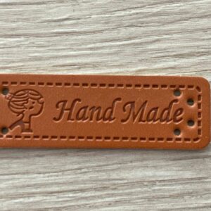 Leather look label handmade - 2.007