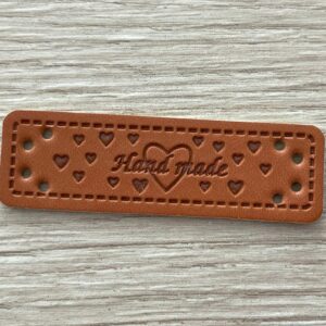 Leather look label handmade - 2.008