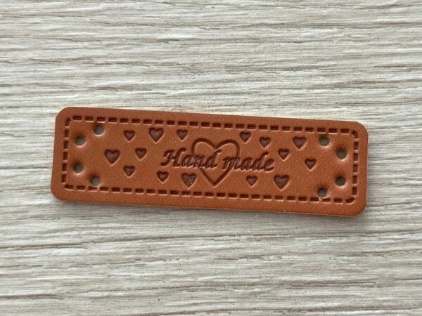Leather look label handmade - 2.008