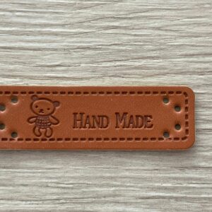Leather look label handmade - 2.009