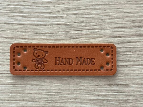 Leather look label handmade - 2.009