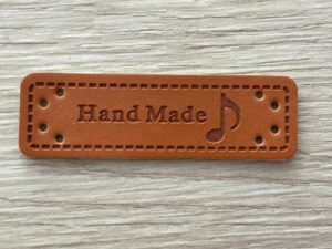Leather look label handmade - 2.010