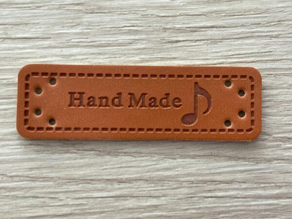 Leather look label handmade - 2.010