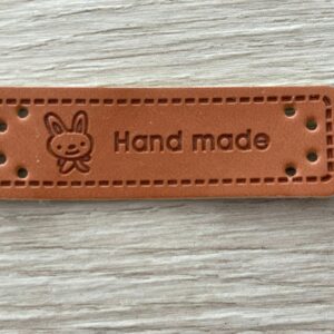 Leather look label handmade - 2.011