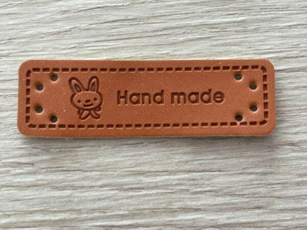 Leather look label handmade - 2.011
