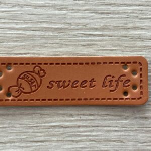 Leather look label Sweet life - 2.014