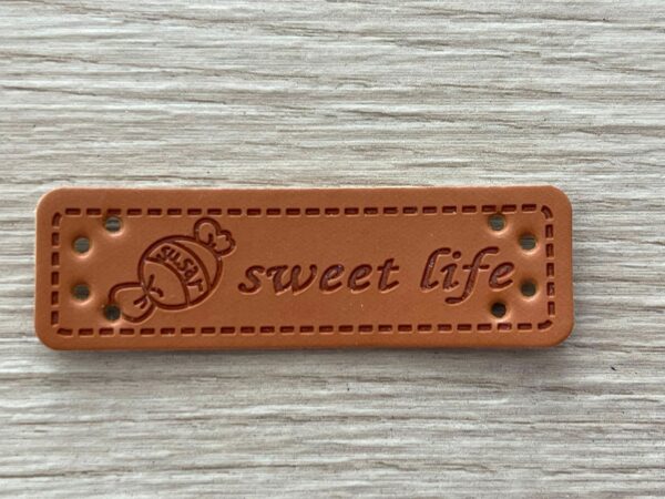 Leather look label Sweet life - 2.014