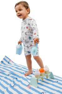 Bad- en strandkleding jongens baby, patroon nr. B2