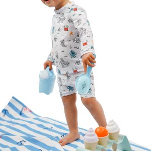 Bad- en strandkleding jongens baby, patroon nr. B2